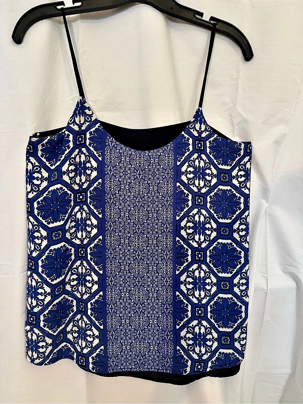 Blue & White Printed Camisole